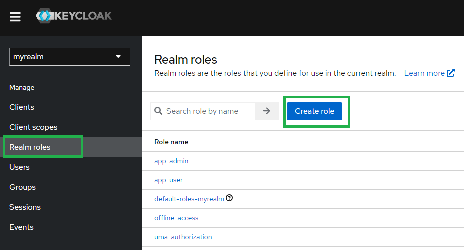realm roles view